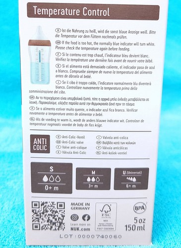 NUK Perfect Match 150ml Fläschchen Trinkflasche Silikon S Babyflasche Flasche - Bild 5 von 5