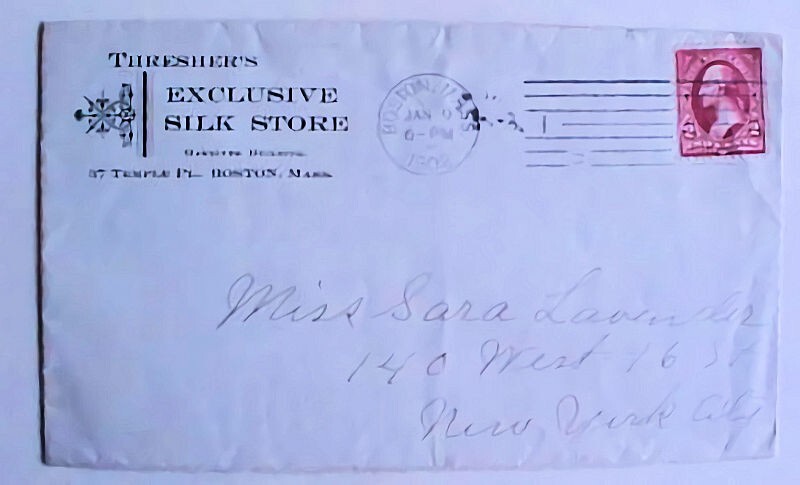 US SILK PICTORIAL AD 1902 BOSTON | eBay