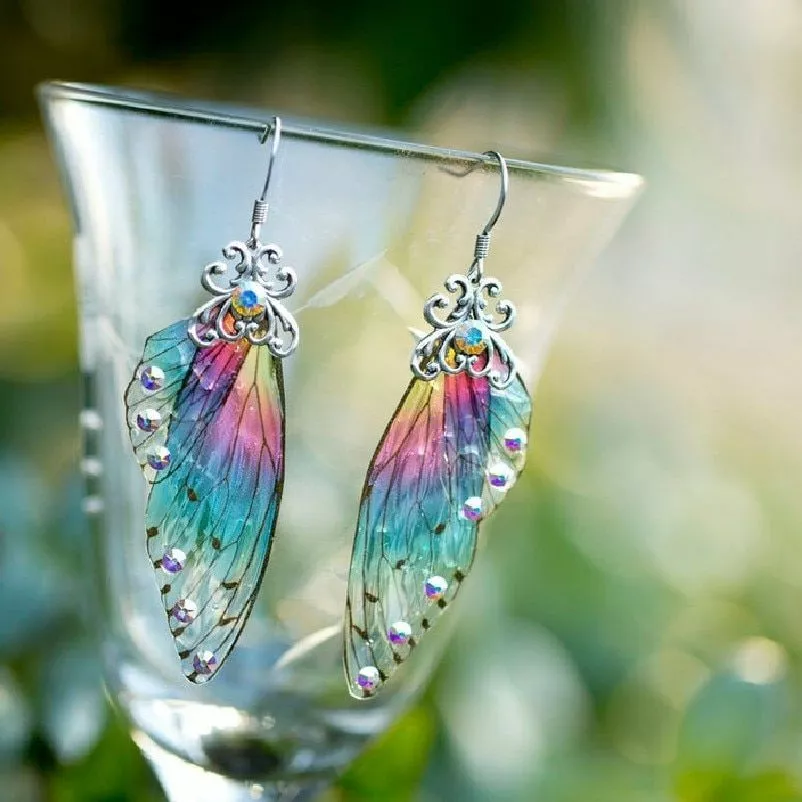 Butterfly wing best sale earrings