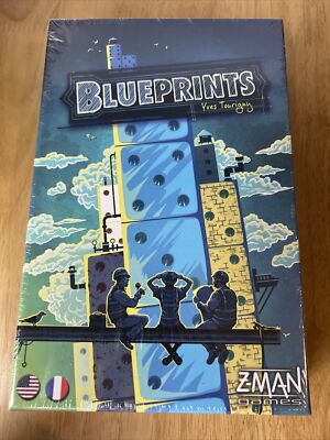 BLUEPRINTS ZMAN GAMES ZMG7190 BOARDSPIEL 2013 Neu und versiegelt