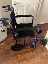 3- wheelchairs, 1 of them is a transfer chair