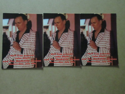 LOT of 3 JOHN HIATT AND THE NASHVILLE QUEENS at WOLF TRAP ADVERTISING POSTCARDS