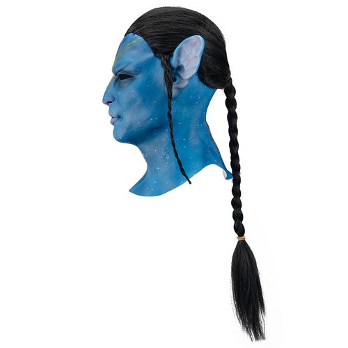 Movie Avatar Mask Jake Sully Cosplay Costumes Role-Playing Night Lights Latex Ma - Picture 12 of 14