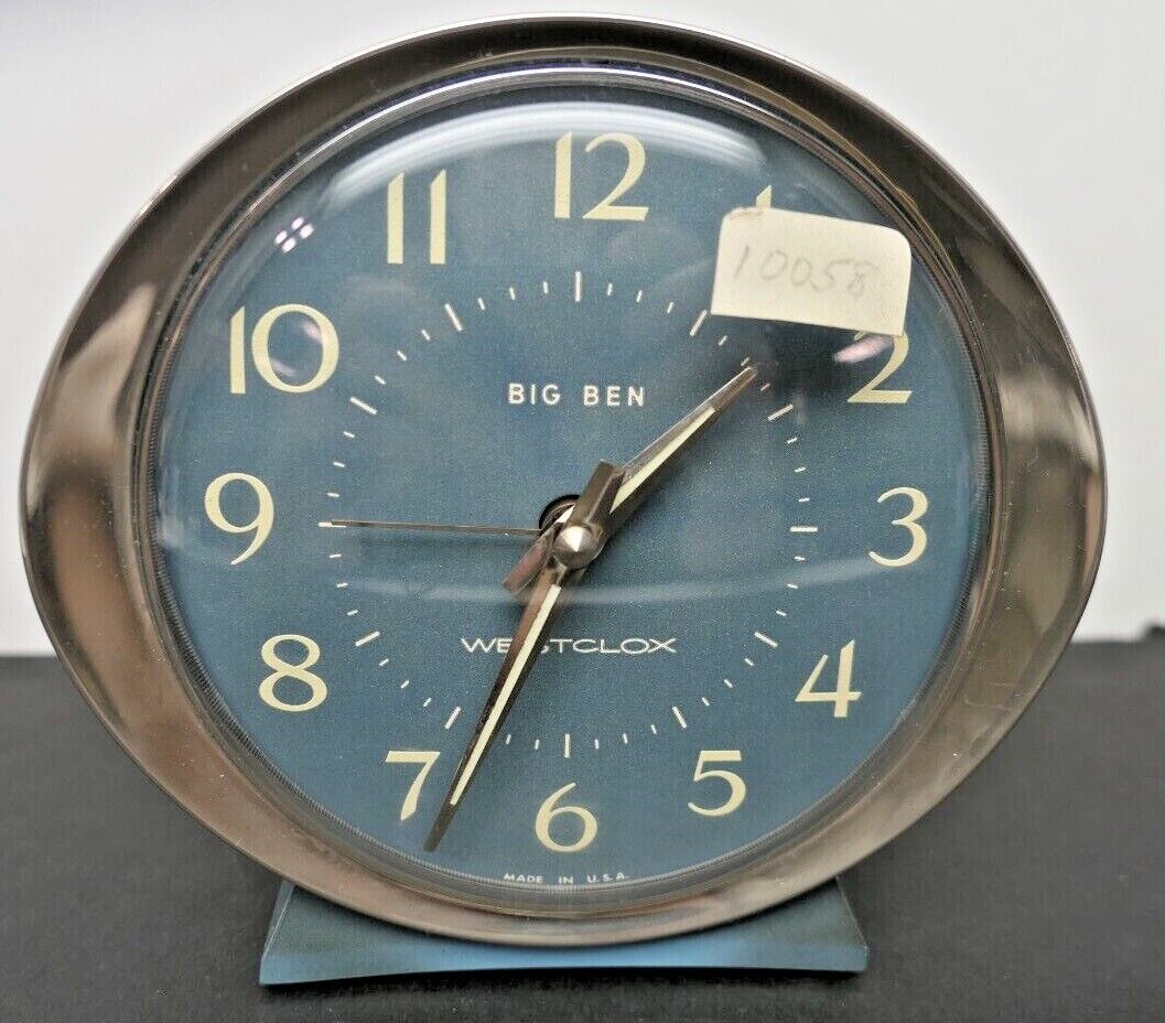 Vintage Westclox Big Ben Fashion Brite Blue Style 8 Alarm Vintage Westclox Big Ben Fashion Brite Blue Style 8 Alarm