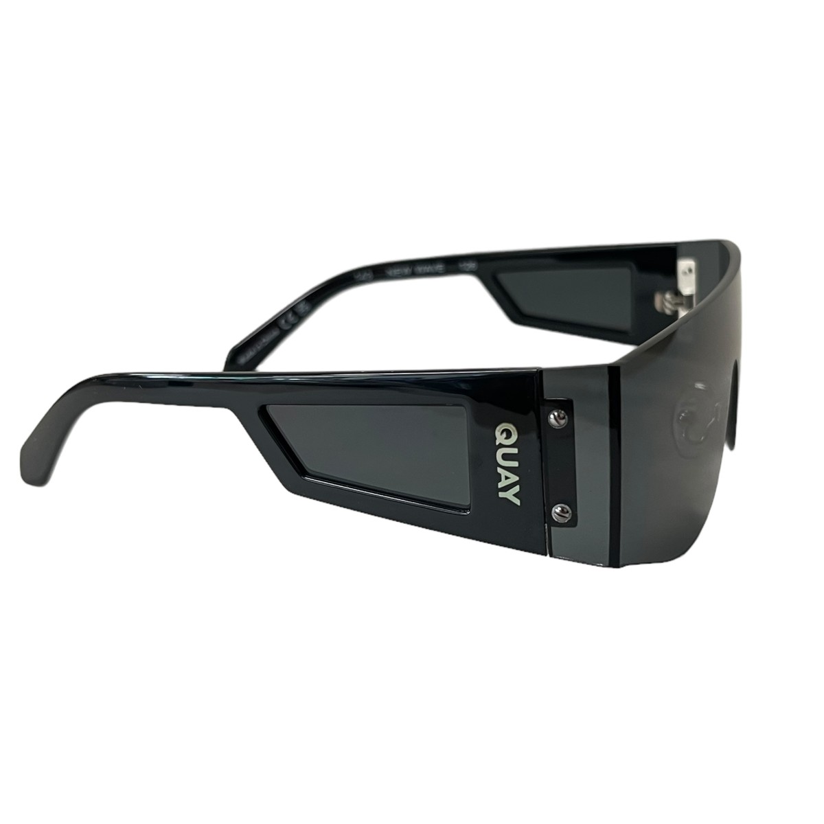 Quay Australia New Wave Shield Sunglasses Black | eBay
