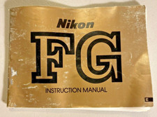 Original Nikon FG Instruction Manual - 62 pages, printed in September 1983