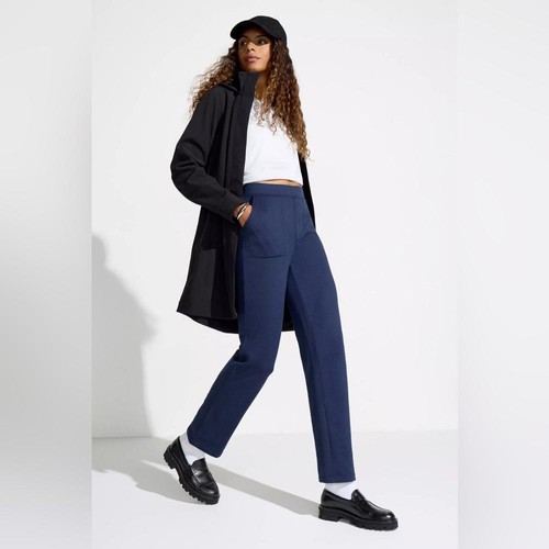 ๐ค Mondetta Fleece-Lined Straight Leg Pants - Blue Herringbone ๐ค - Picture 5 of 9