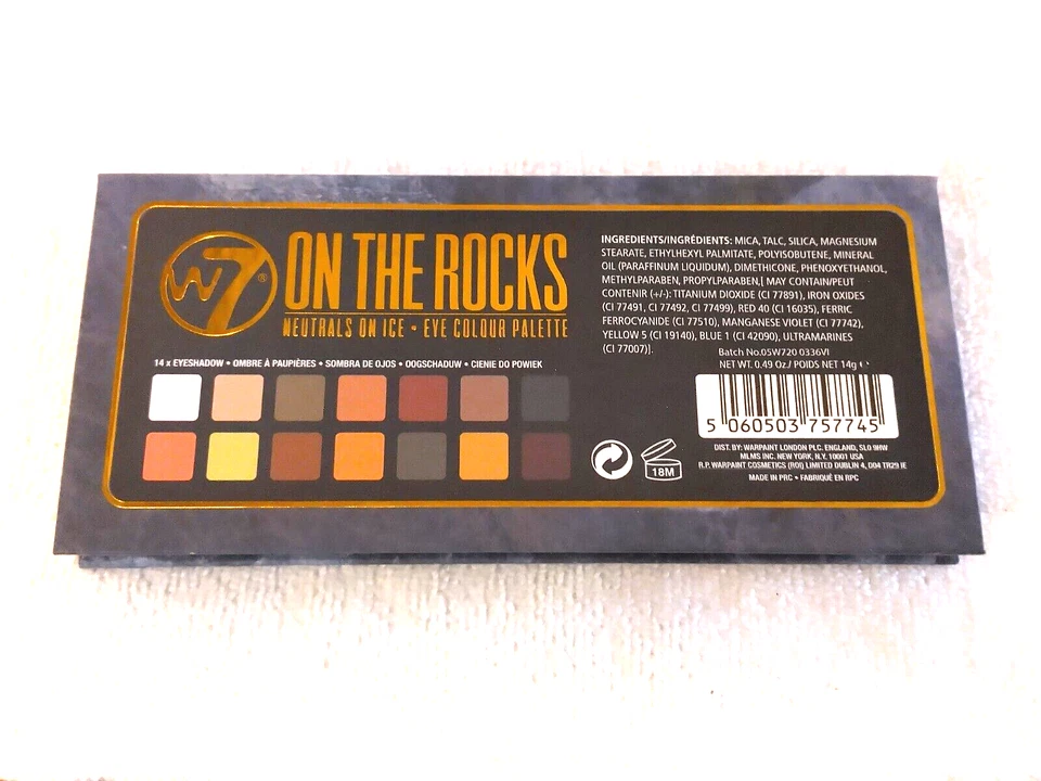 W7 On The Rocks Eye Colour Palette Neutrals On Ice 14 Shades New! - Image 3 of 3