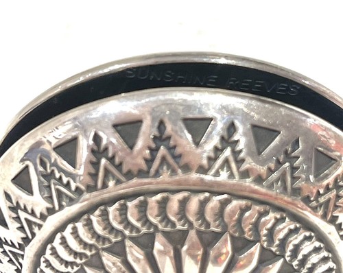 SUNSHINE REEVES NAVAJO SILVERSMITH - STERLING SILVER YOYO- HANDCRAFTED - Picture 4 of 5