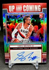2021 Contenders Optic Greg Brown lll Auto Up and Coming /149 Trailblazers