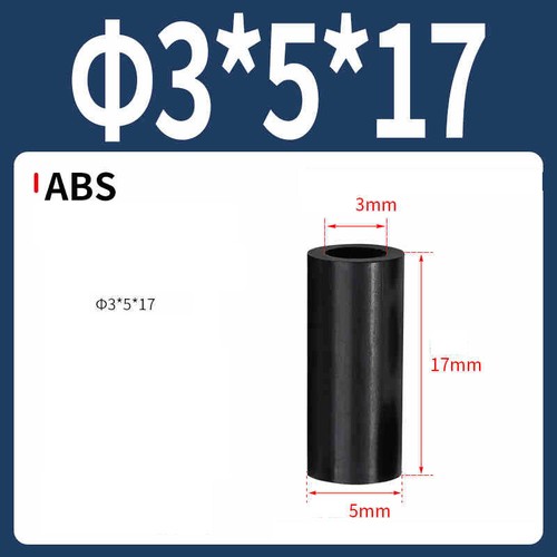 Kunststoff-Abstandshalter, Schwarz, Ø 3-12mm (M3-M12) für diverse Anwendungen - Picture 24 of 220