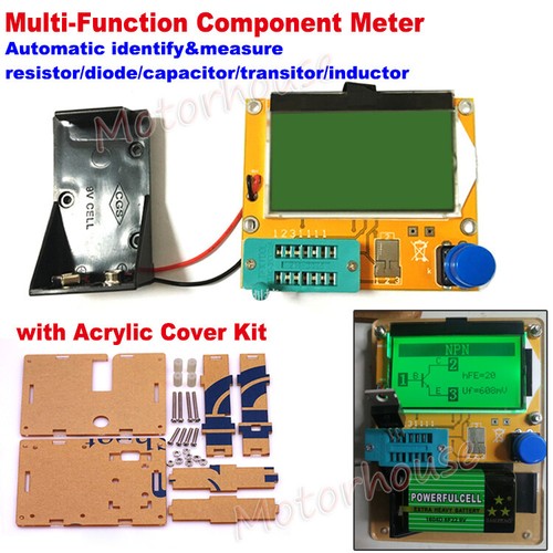 Digital LCD Component Tester Transistor Diode Capacitor Inductor ESR Meter Cover - Picture 1 of 4