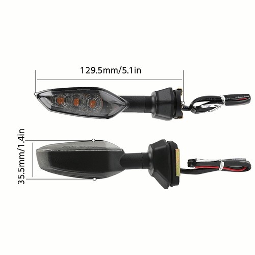 LED Turn Signal Lights for KAWASAKI Z900RS Z650 Z400 250 Z1000R Z250 SL 125 PRO - Foto 5 di 17