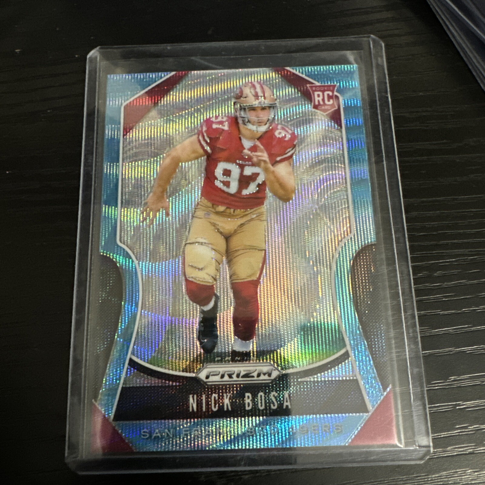 2019 Panini Prizm Rookies Blue Wave Prizm 109/199 Nick Bosa #311 Rookie RC