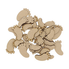 Wooden Baby Feet MDF Craft