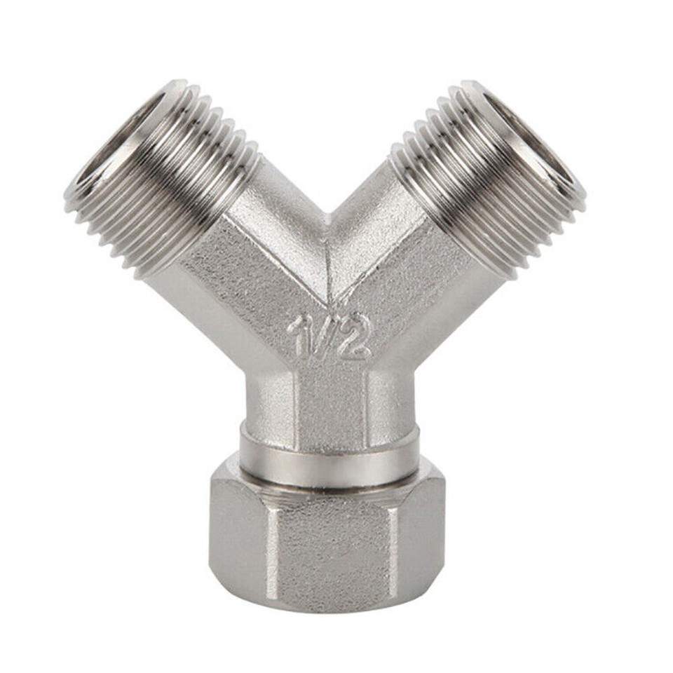 Y Shaped Copper Connector for Dishwasher and Washing Machine Taps 12
