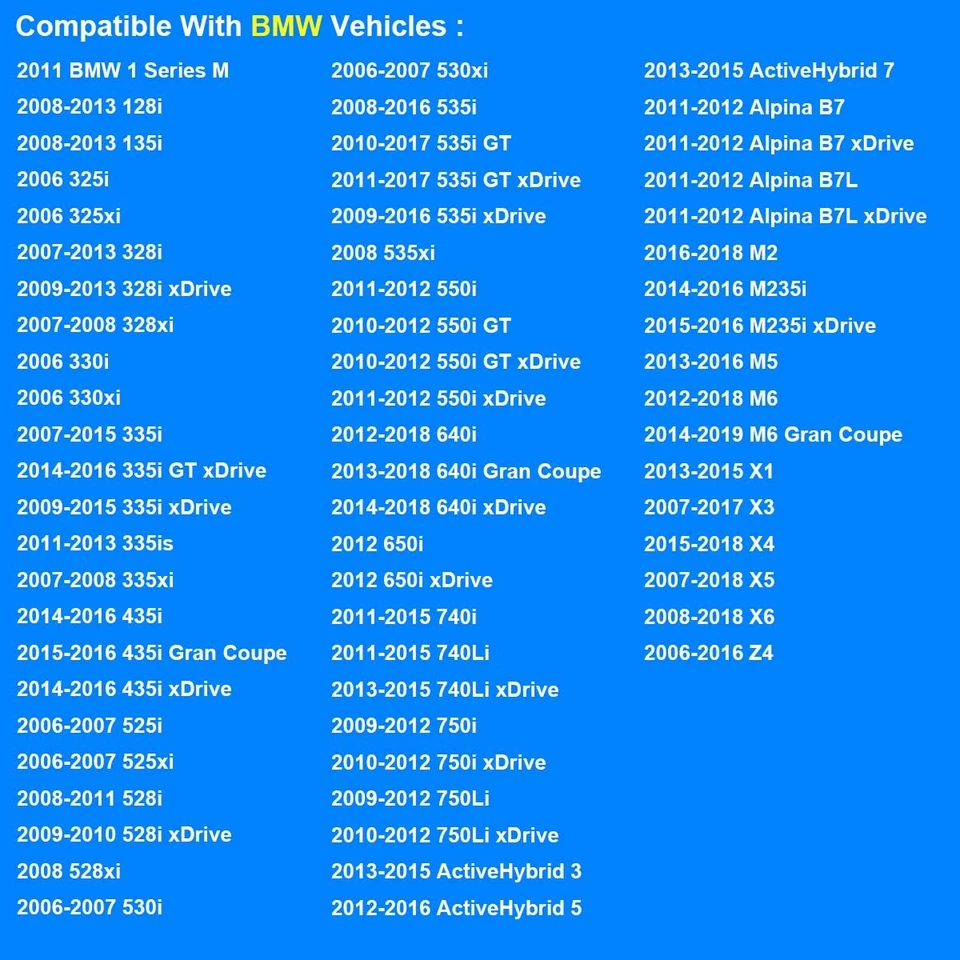 NUEVO Juego de 6 juntas de colector de admisión 11617547242 para BMW E60 E70 E90 E92  Foto 2 de 4