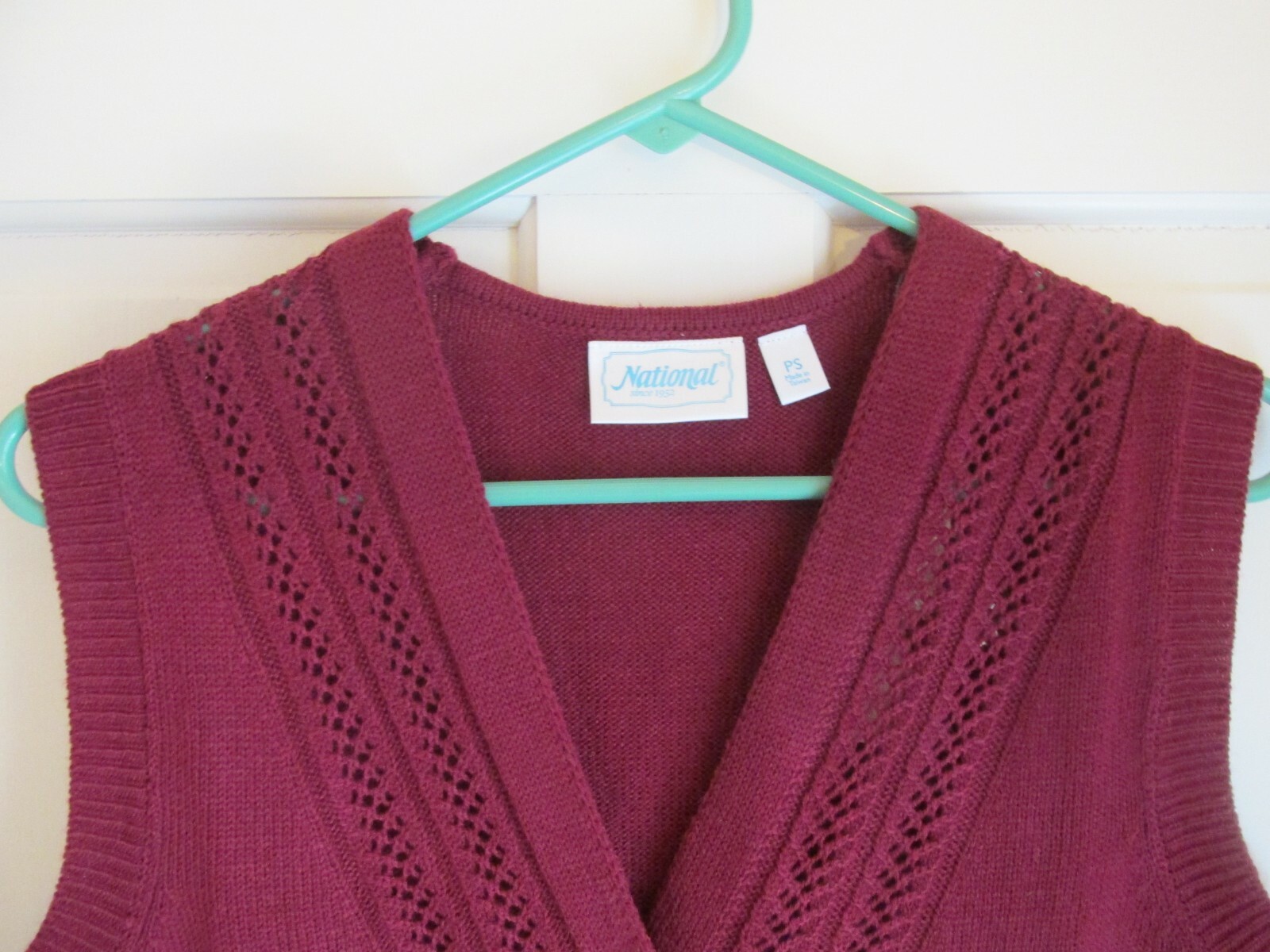 Vintage National Women's Petite Maroon 