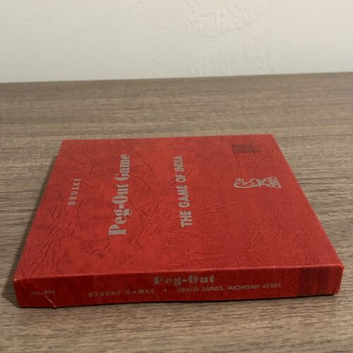 Vintage Drueke Peg-Out Game of India - Wooden Board Game Set Similar to Trouble - Picture 10 of 18