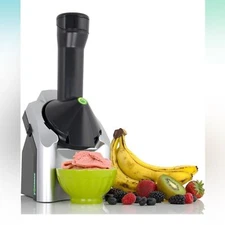 Yonanas 902 Vegan, Dairy-Free Frozen Fruit Soft Serve Maker, 200-Watts, Silver