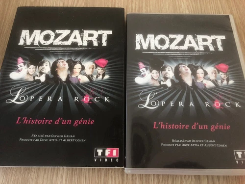 COMÉDIE MUSICALE MOZART L’OPÉRA ROCK OLIVIER DAHAN DVD FRANÇAIS RARE