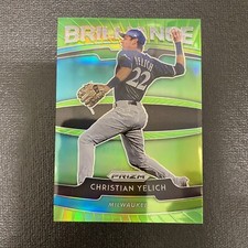 2020 Panini Prizm Brillance  Prizm Lime Green #6 Christian Yelich 41/125