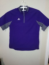 NWOT Adidas Regular Fit Womens Medium 1/4 Zip Purple Pullover Hot Jacket M106