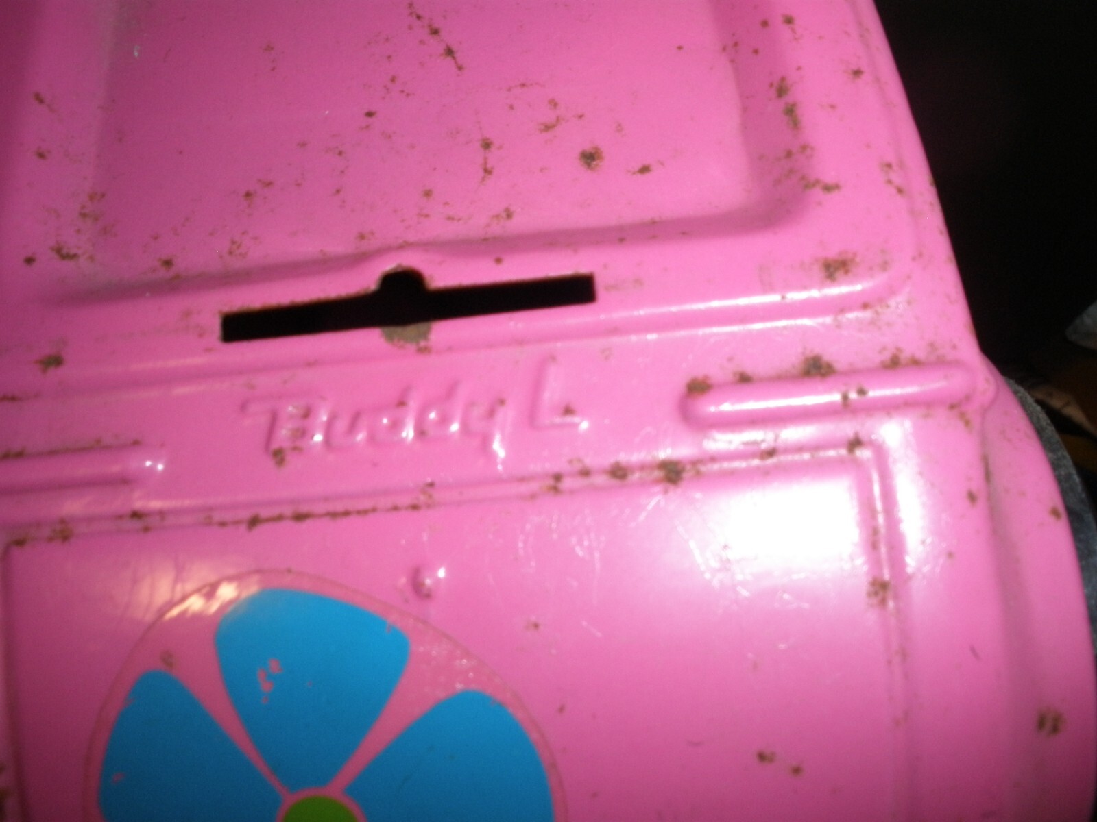 Vintage Buddy L Hot Rod Roadster Pink Pressed Steel Toy Car PARTS eBay