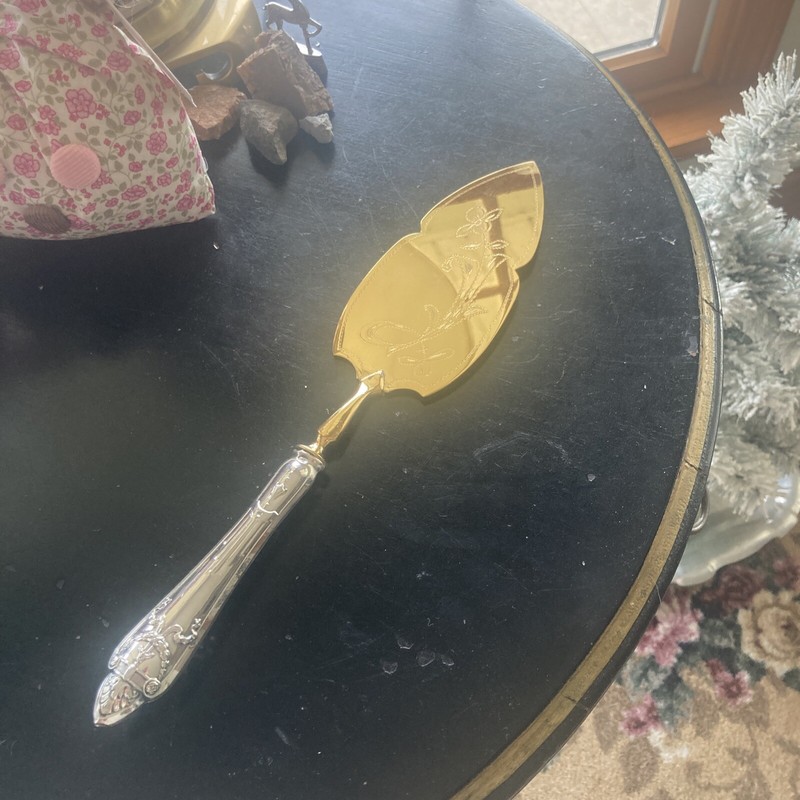 sterling silver lativa 875 wreath by wilhelm glasenapp pastry server
