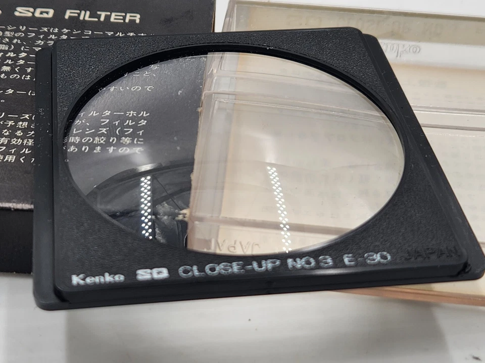 *Excelente* Filtro Kenko SQ Cuadrado CLOSE-UP Nº3 E-30 75x75mm 29963 Foto 3 de 4