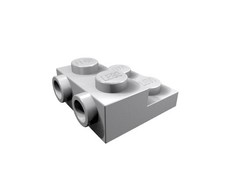 NEU plate , modified LEGO 99206 5x Platte 2x2x2//3 SNOT Konverter hellgrau