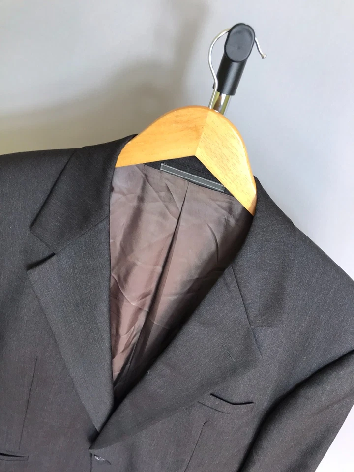 V2 By Versace Mens Wool Jacket Gray Sz 50 - Image 4 of 4