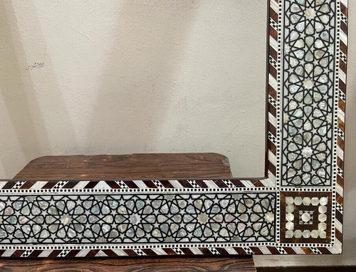 Handmade Mirror Wall Frames Decor, Art Decor Furniture, Wood Mirror Frame Inlaid - Picture 7 of 16