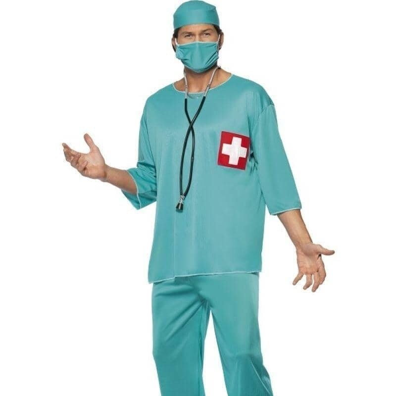 Surgeon Costume Adult Green Surgeon Costume Adult Green