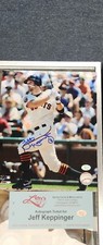 JEFF KEPPINGER  SAN FRANCISCO GIANTS  ACTION SIGNED 8x10- COA