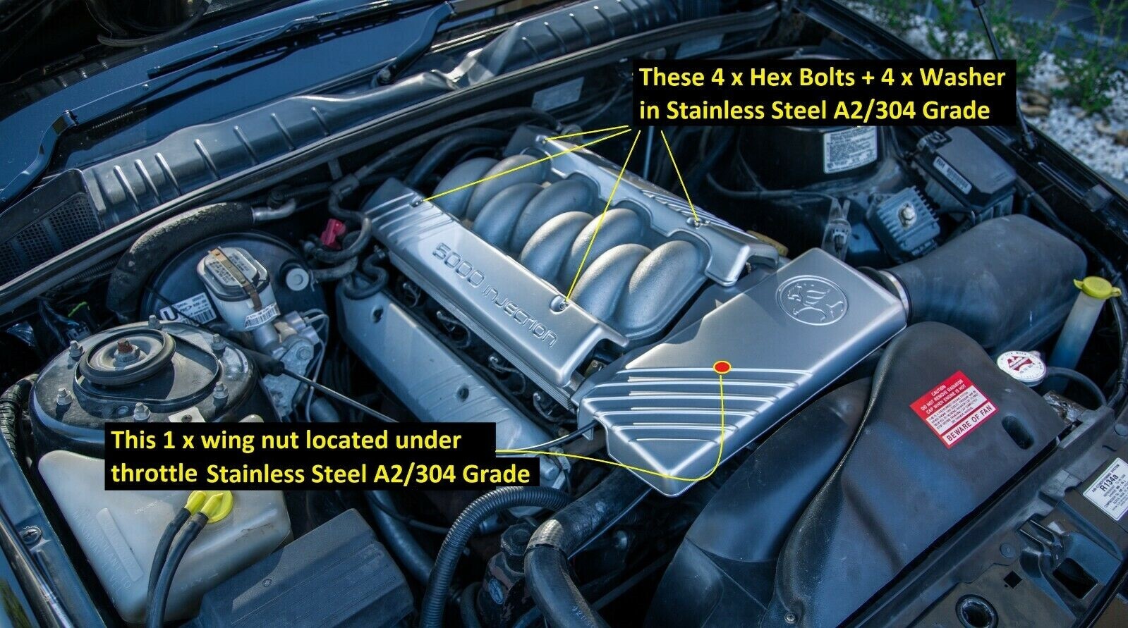 Holden Commodore SS / HSV 5L V8 Engine Cover Bolts Suit VN/VP/VR/VS/VT