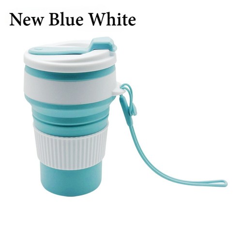 350ML Foldable Water Cup Collapsible Silicone Cup Tea Travel Portable Coffee Mug - Picture 33 of 36