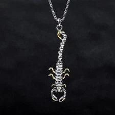 Men's Large Scorpion Necklace Pendant Bracelet Charm Hip Hop Punk Rock Biker