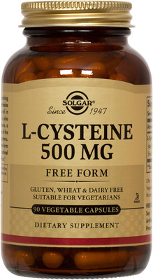 Solgar L-Cysteine 500mg 90 Vegetable Capsules