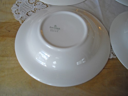 Cuencos de sopa vintage Homer Laughlin PICCADILLY rosa flor 8 1/4" ~Juego de 4 ~ - Imagen 11 de 12