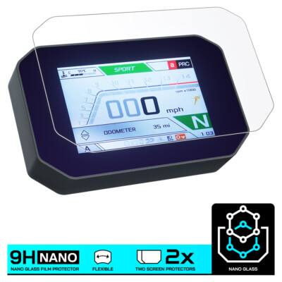 APRILIA RSV4 / FACTORY (2021-) NANO GLASS Displayschutzfolie x 2