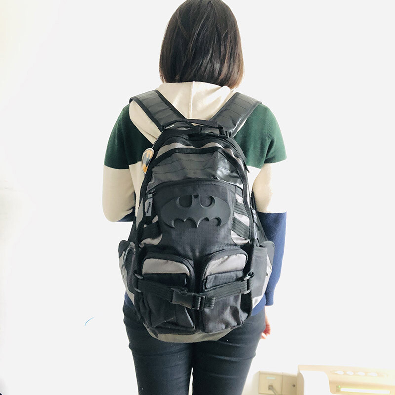 Gift Black Knight Bat Batman Backpack Outdoor Travel Shoulder Bag