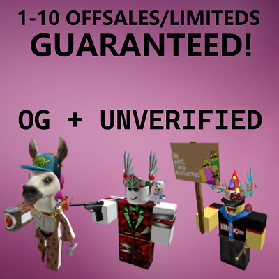 OG ROBLOX 1-10+ OFFSALES / LIMITEDS GUARANTEED, COOL ITEMS, SENT FAST TO  INBOX