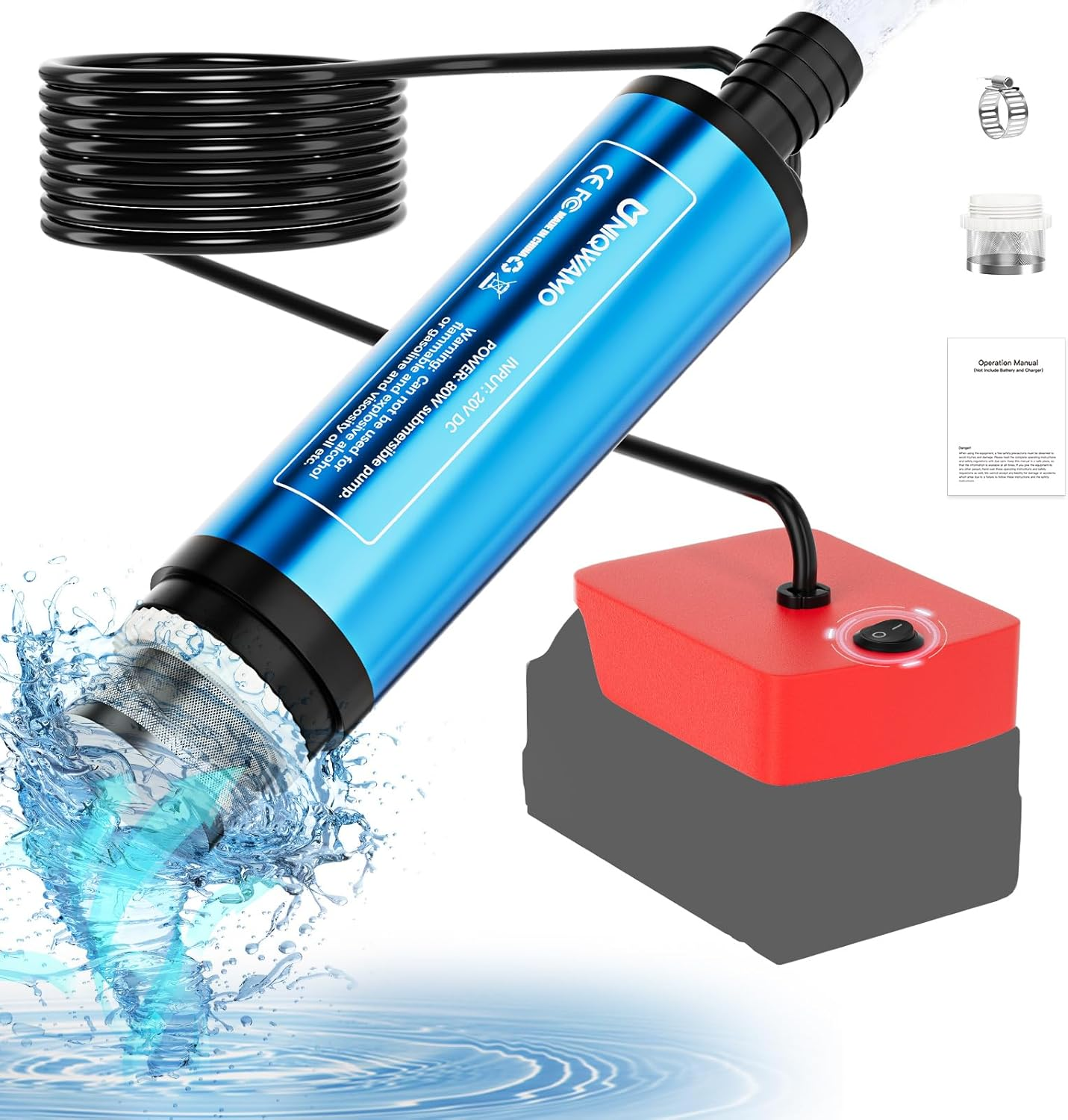 Milwaukee 18V Cordless Submersible Water Pump 400GPH Portable