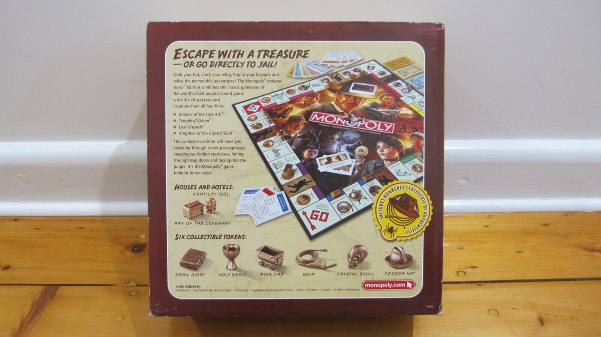 Indiana Jones Monopoly Limited Edition | eBay