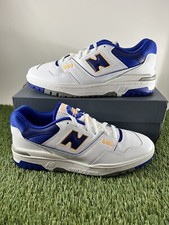 Men Sz 11.5 - New Balance 550 Lakers Pack White Blue Sneaker Trainer BB550WTN