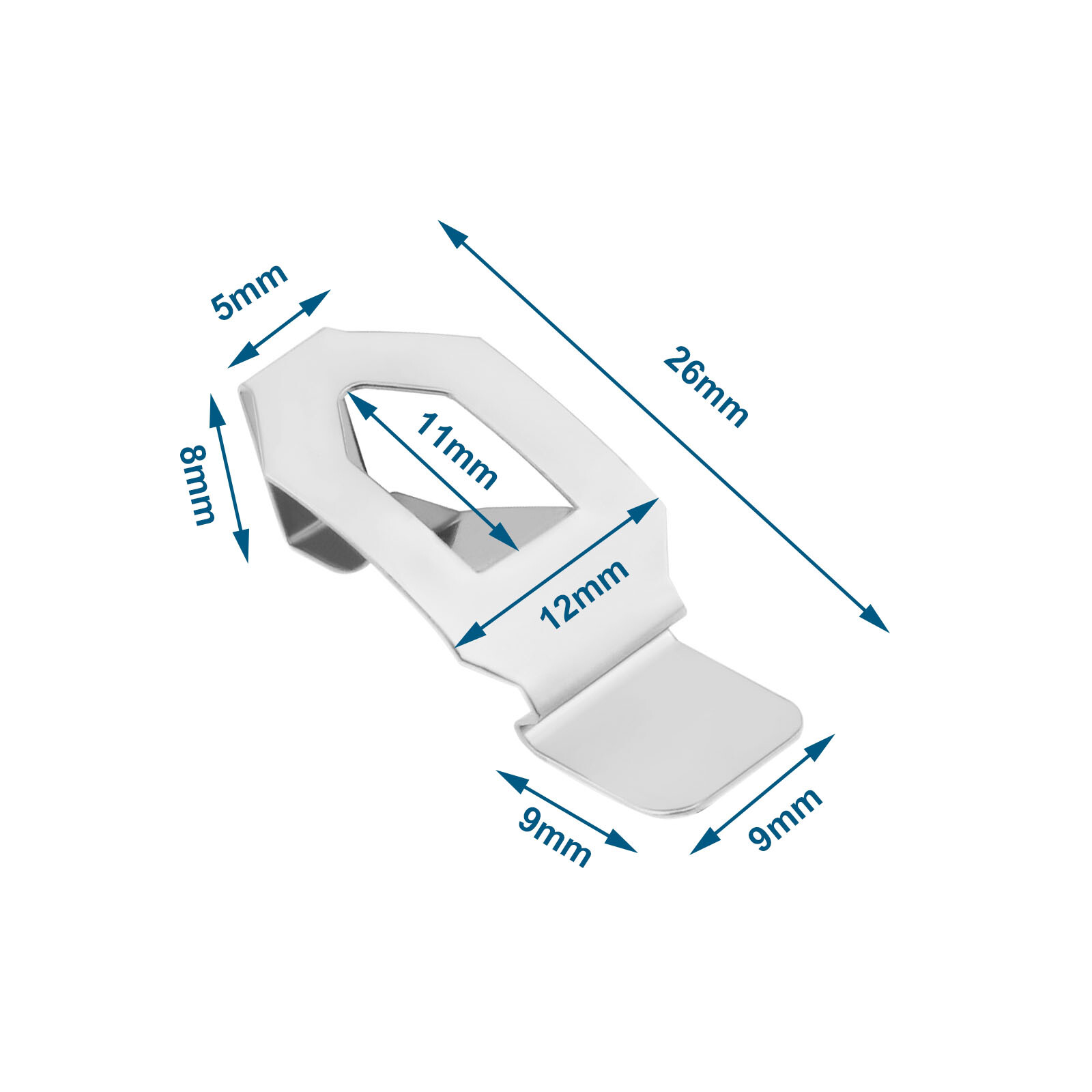 12x Photo Frame Clip Picture Hanger Fastener Artwork Back Plate Fixing