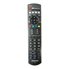 Panasonic N2QAYB000100 TV Remote Control Replacement Black - Has Been Tested