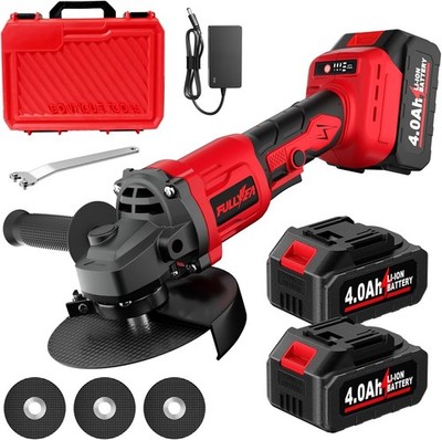Esmeriladora De Batería 4 1/2 Electrica Inalámbrica Amoladora Angular Con Discos