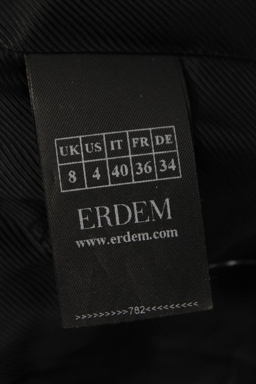 Erdem Womens Basic Jacket Blue Virgin Wool Herrin… - image 5